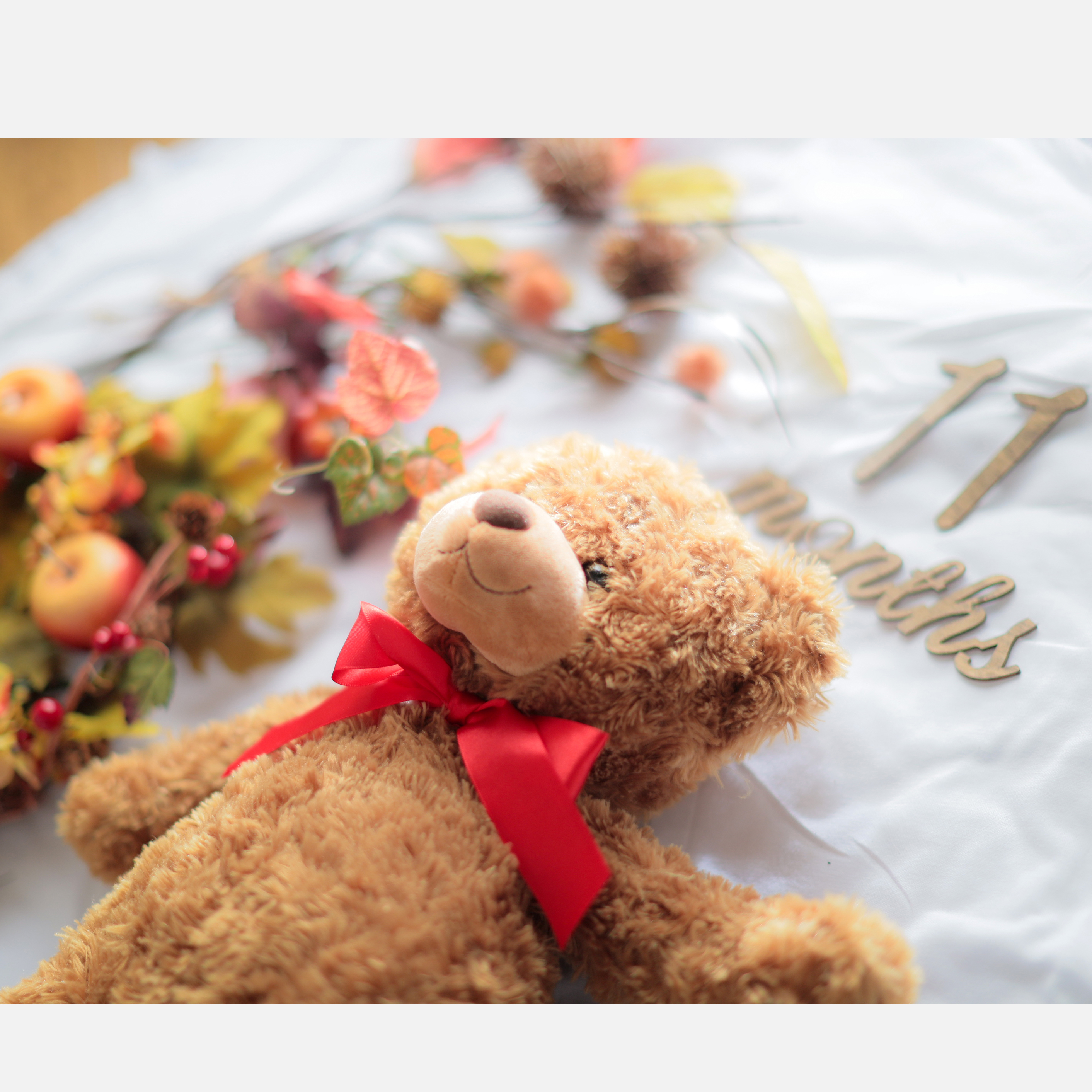 マンスリーフォトのかわいい赤ちゃんアップ