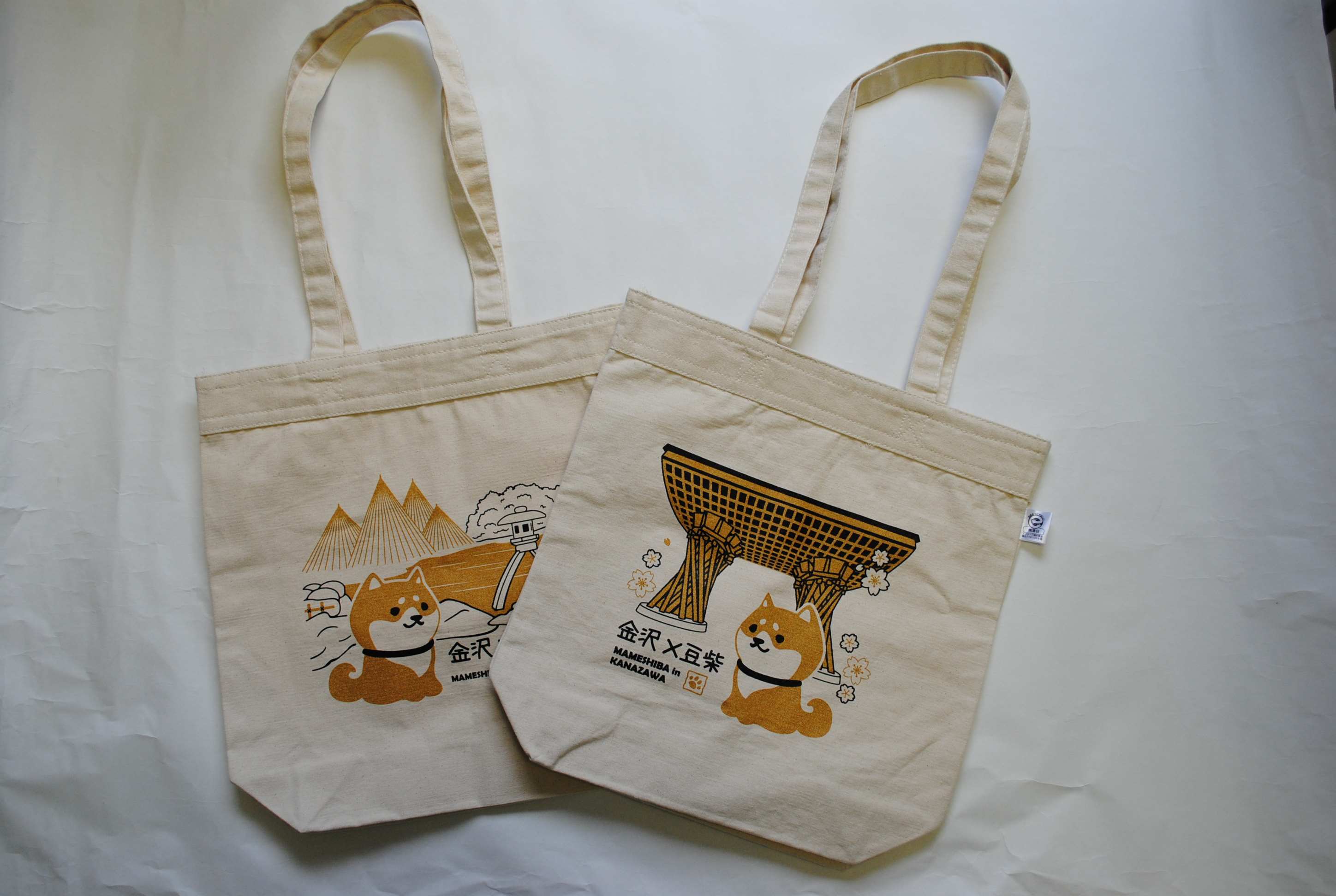 新アイテム 金沢×豆柴 キャンバストートバッグ | 北陸観光みやげ品総合