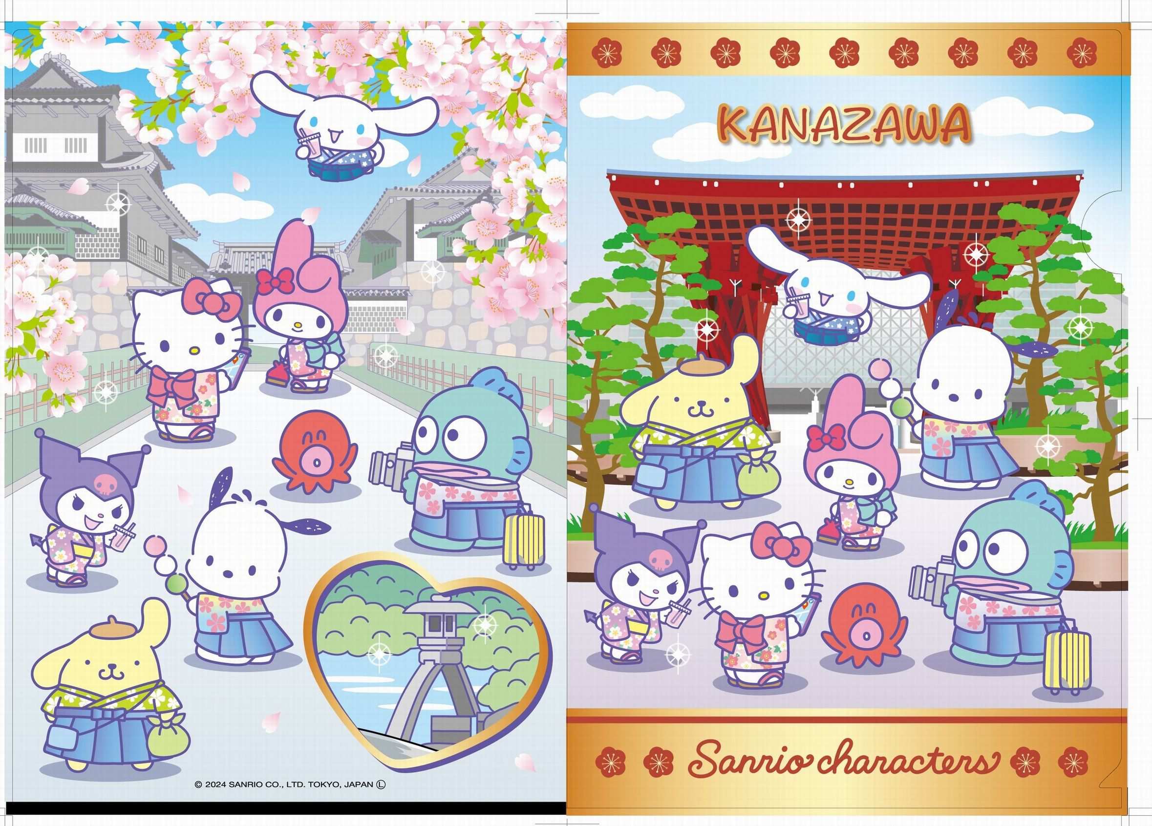 新発売 サンリオキャラクターズ クリアファイル | 北陸観光みやげ品